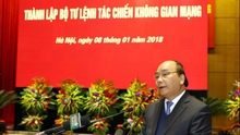 Thủ tướng Nguyễn Xuân Phúc dự Lễ ra mắt Bộ Tư lệnh tác chiến Không gian mạng