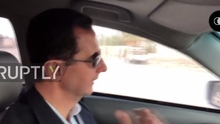 VIDEO: Tổng thống Syria tự mình lái xe vào 'chảo lửa'