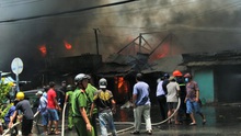 Cháy kinh hoàng thiêu rụi nhiều căn nhà ở thành phố Mỹ Tho, Tiền Giang
