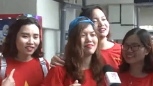 Trần ngập sắc đỏ 'tiếp lửa' U23 Việt Nam tại sân bay quốc tế Jakarta