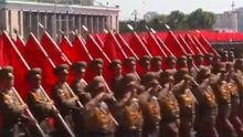 VIDEO: Cận cảnh lễ diễu binh nhân dịp 70 năm Quốc khánh của Triều Tiên