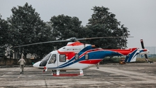 Cận cảnh trực thăng Ansat và Mi-171A2 của Nga tại sân bay Gia Lâm