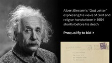 'Thư về Chúa' của Einstein lập kỷ lục mới trên sàn đấu giá