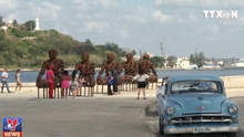 VIDEO: Havana biến phố đi bộ thành bảo tàng 3D