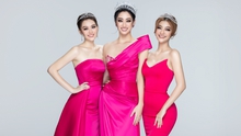 Hoa hậu Lương Thuỳ Linh cùng hai Á hậu khoe sắc trong bộ ảnh kỷ niệm đăng quang