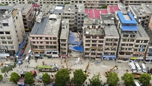 Vụ sập tòa nhà 6 tầng tại Trung Quốc: Xác nhận hơn 60 người mắc kẹt hoặc mất tích