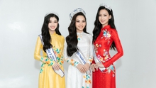 Top 3 Miss World Vietnam 2022 khoe sắc với áo dài của NTK Ngô Nhật Huy