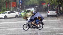 Mưa lớn tại Hà Nội do ảnh hưởng của hoàn lưu bão số 3