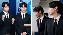 BTS khoe độ điển trai và phong thái 'đỉnh của đỉnh' ở họp báo tại Nhà Trắng