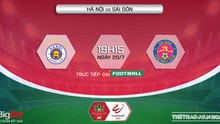 VIDEO trực tiếp Hà Nội vs Sài Gòn: Trực tiếp bóng đá hôm nay (19h15, 20/7)