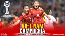 VIDEO Nữ Việt Nam vs Campuchia: VTV6 trực tiếp bóng đá nữ Đông Nam Á (18h00, 7/7)