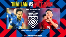 VIDEO Thái Lan vs Việt Nam: Nhận định bóng đá nhà cái, VTV6 trực tiếp bóng đá AFF Cup 2021