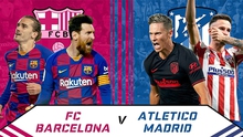 Trực tiếp bóng đá Barcelona vs Atletico: Chiếc cúp trong mắt bão