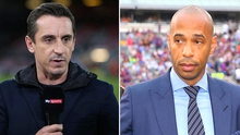 Siêu sao bóng đá, thảm hoạ HLV: Từ Thierry Henry đến Gary Neville