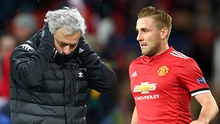 Mâu thuẫn Mourinho - Luke Shaw ở M.U: Giọt nước sắp tràn ly