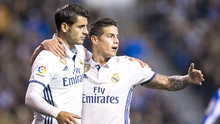 Ở Real Madrid, Zidane cho mượn James để 'bù đắp' cho Morata?