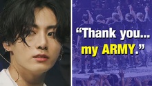 Jungkook BTS cảm ơn ARMY đã giúp anh tái khám phá ý nghĩa cuộc đời mình