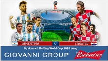Dự đoán có thưởng World Cup 2018: Trận Argentina – Croatia