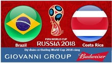 Dự đoán có thưởng World Cup 2018: Trận Brazil – Costa Rica