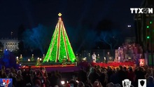VIDEO Lễ thắp sáng cây thông Giáng sinh Quốc gia ở Mỹ