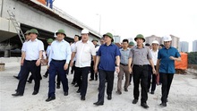 Bí thư Thành ủy Hà Nội kiểm tra đôn đốc đẩy nhanh tiến độ các dự án giao thông trọng điểm