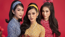 Top 3 Hoa hậu Việt Nam 2020 gợi ý chọn áo dài Tết