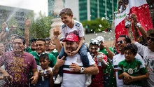 Cổ động viên Mexico 'bùng cháy' vì chiến thắng
