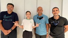 “Madam Pang” liên tục động viên cầu thủ Thái Lan