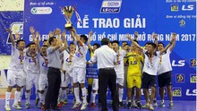 Thái Sơn Nam hoàn tất hat-trick danh hiệu của futsal Việt Nam năm 2017