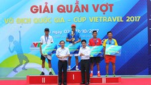 Vắng Hoàng Nam, Minh Tuấn không có đối thủ ở giải quần vợt VĐQG 2017