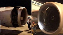 CẬN CẢNH lỗ hổng toang hoác buộc máy bay Airbus Trung Quốc hạ cánh khẩn cấp