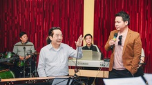 Trọng Tấn cùng nghệ sĩ Phạm Đức Thành tập trung cao độ cho show ‘Độc huyền cầm’