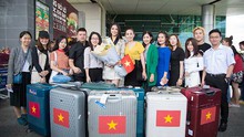 Trần Tiểu Vy lên đường thi Hoa hậu Thế giới 2018, mang theo 150kg hành lý