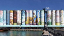 Các container biến thành bức tranh ngoài trời lớn nhất thế giới tại Hàn Quốc