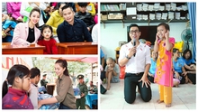 Ca sĩ Mỹ Tâm, Hoa hậu Tiểu Vy, MC Nguyên Khang nhiệt tình làm thiện nguyện ngày cận Tết