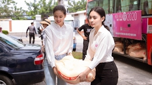 Tiểu Vy, Phương Nga, Thúy An cùng thí sinh Hoa hậu Việt Nam 2020 từ thiện tại Vũng Tàu