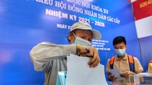 Chùm ảnh: Hơn 5,8 triệu cử tri Hà Nội đi bỏ phiếu