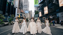 BST váy cưới của NTK Trần Phương Hoa đẹp hút mắt ở Quảng trường Thời đại