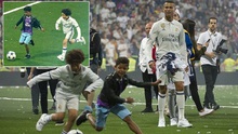 Đến Ronaldo cũng phải vỗ tay tán thưởng pha đi bóng ảo diệu của con trai