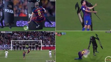 HÀI HƯỚC: Cảnh sát 'phạm lỗi' với Messi, Iniesta ở 'Kinh điển'