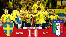 Thụy Điển 1-0 Italy: Thua bạc nhược lại mất Verratti ở lượt về, Azzurri lâm nguy