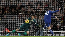Tranh cãi dữ dội về quả penalty của Eden Hazard ở trận Arsenal 2-2 Chelsea