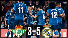 Video bàn thắng và clip highlights trận Real Betis 3-5 Real Madrid