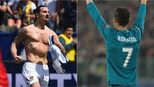 Ibra: 'Bàn của Ronaldo đẹp đấy, nhưng cậu ta nên thử thực hiện từ xa 40m'