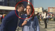 Nữ phóng viên World Cup phản ứng quyết liệt khi bị cổ động viên cưỡng hôn