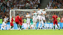 HOÀN HẢO!!! Cú đá phạt thần sầu của Ronaldo vào lưới Tây Ban Nha