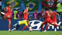 PHÂN TÍCH: Brazil thua Bỉ do Neymar ăn vạ quá nhiều?