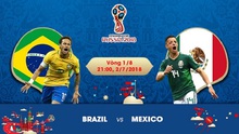 Chọn kèo Brazil vs Mexico (21h00 ngày 2/7), vòng 1/8 World Cup 2018
