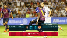 Video clip bàn thắng Valladolid 0-1 Barca: Dembele ghi bàn thắng quý như vàng