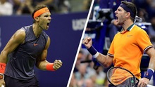 Trực tiếp Bán kết giải Mỹ mở rộng Rafael Nadal vs Del Potro (03h00,08/9)